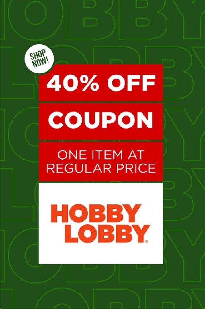 Snag Amazing Savings With Hobby Lobby's 40% Off Coupon!